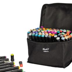 KIT CANETAS MARCADORAS PONTAS DUPLAS 108 CORES SPX-08329-108-COL NA COR COLORIDO