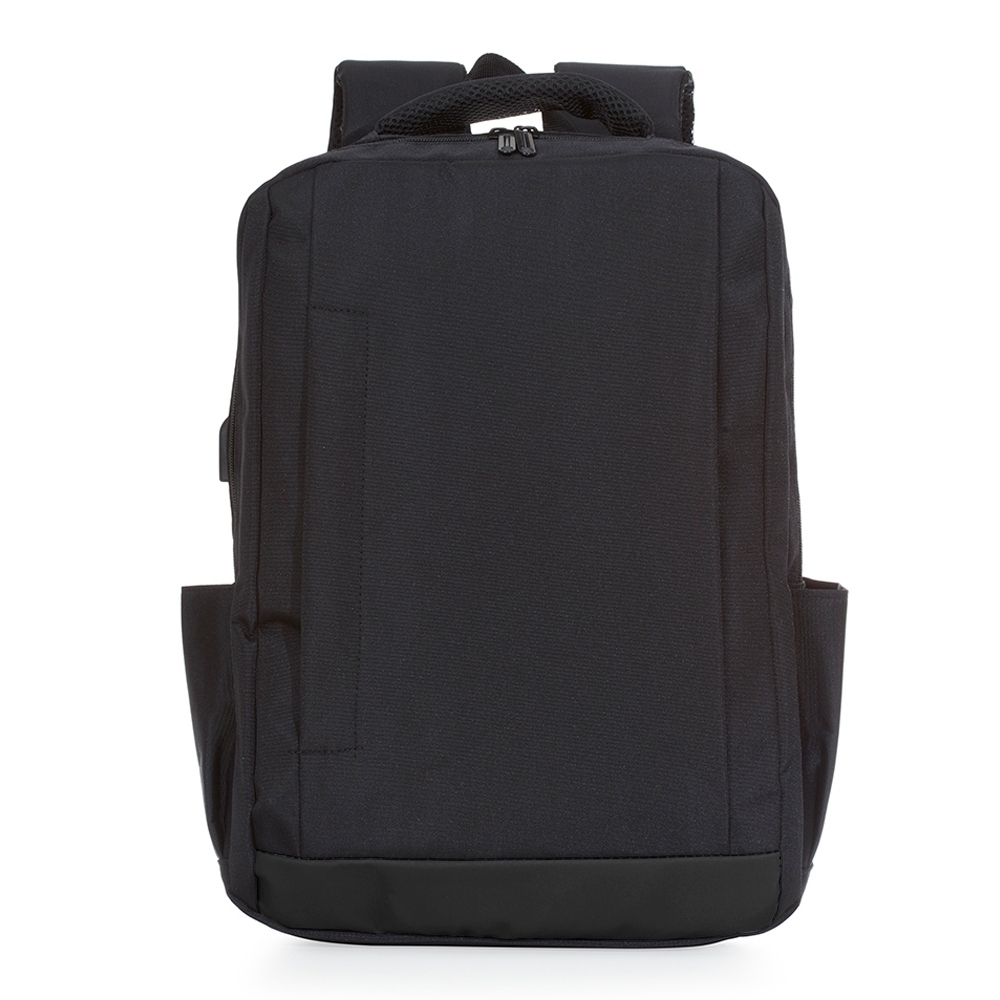 MOCHILA DE NYLON USB 21L SPX-03034-PRE/PRE NA COR PRETO