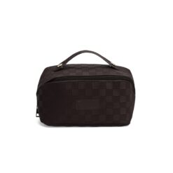 NÉCESSAIRE DE COURO SINTÉTICO SPX-02405-MAR NA COR MARROM