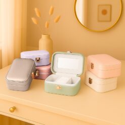 PORTA-JOIAS COM ESPELHO SPX-09117-BCO NA COR BRANCO