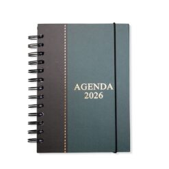 AGENDA DIÁRIA 2026 WIRE-O SPX-15336-VD NA COR VERDE