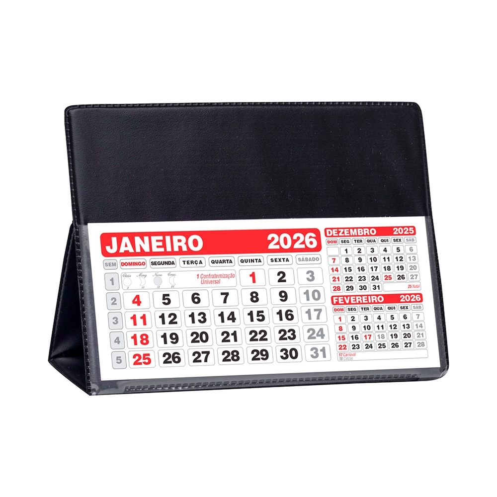 BASE PARA CALENDÁRIO SPX-12657-PRE/PRE NA COR PRETO