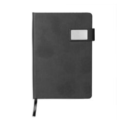 CADERNETA COURO SINTÉTICO SPX-19050-PRE NA COR PRETO