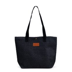 BOLSA PALHA TRANÇADA SPX-09177A-PRE NA COR PRETO
