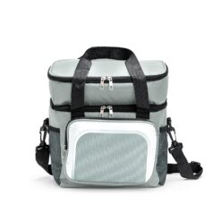 BOLSA TÉRMICA DUPLA 12L SPX-19076-CIN NA COR CINZA