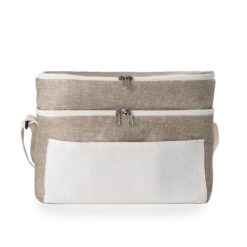 BOLSA TÉRMICA DUPLA 14L SPX-15451-BEG NA COR BRANCO