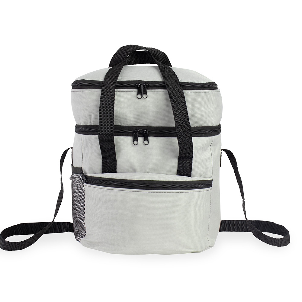 BOLSA TÉRMICA DUPLA 14L SPX-15411-CIN NA COR CINZA