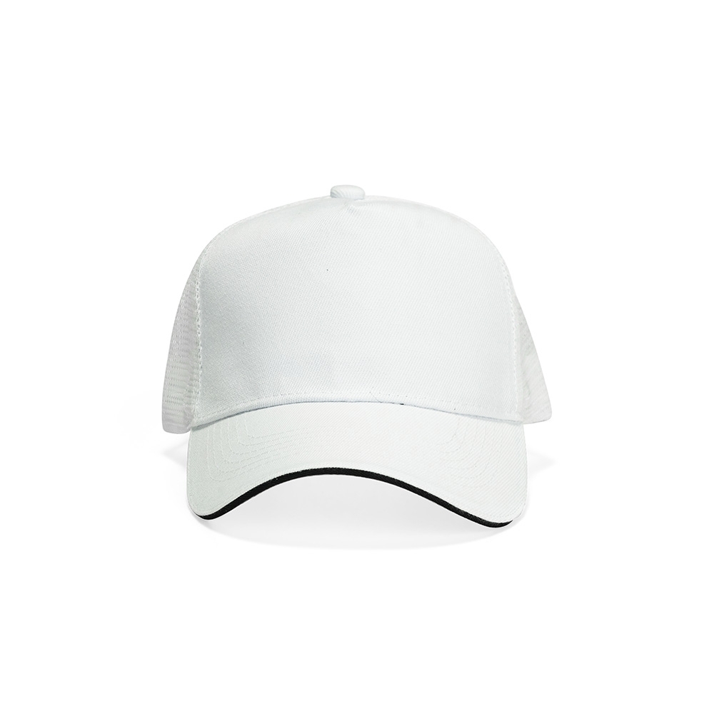 BONÉ POLIÉSTER ABA CURVA COM TELA SPX-09353-BCO NA COR BRANCO