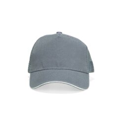 BONÉ POLIÉSTER ABA CURVA COM TELA SPX-09353-CIN NA COR CINZA