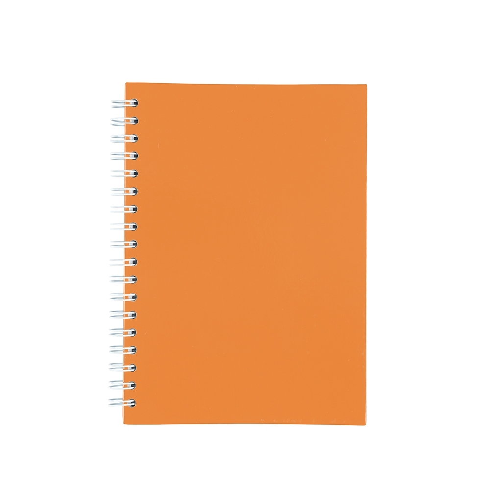 CADERNO CAPA FOSCA COM PAUTA SPX-15466F-LAR NA COR LARANJA