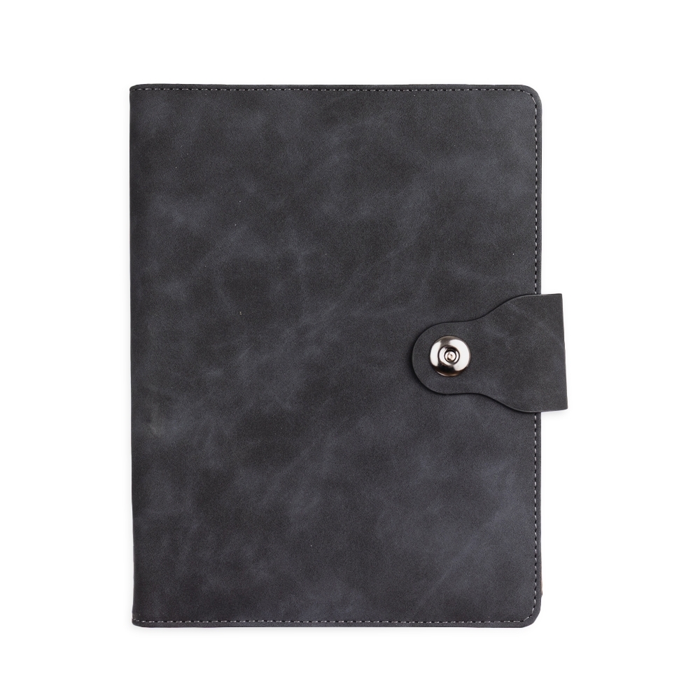 CADERNO FICHÁRIO PU SPX-19148-PRE NA COR PRETO