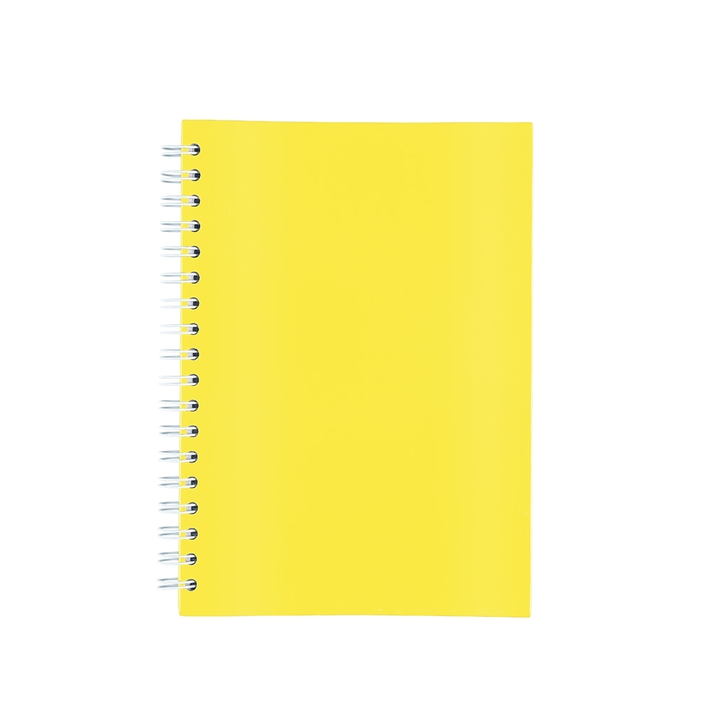 CADERNO LAMINADO COM PAUTA SPX-15466-AMA NA COR AMARELO