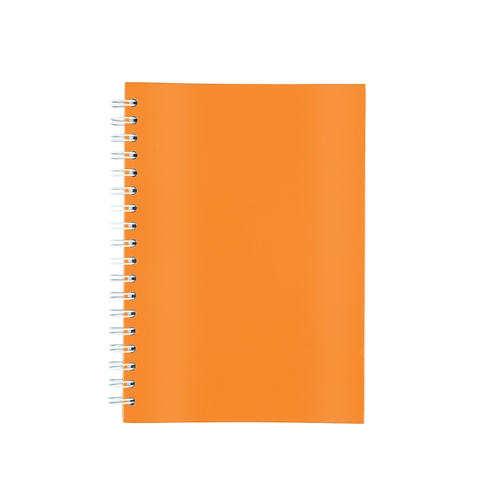 CADERNO LAMINADO COM PAUTA SPX-15466-LAR NA COR LARANJA