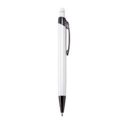 CANETA METAL TOUCH SPX-06076TD-BCO/PRE NA COR BRANCO