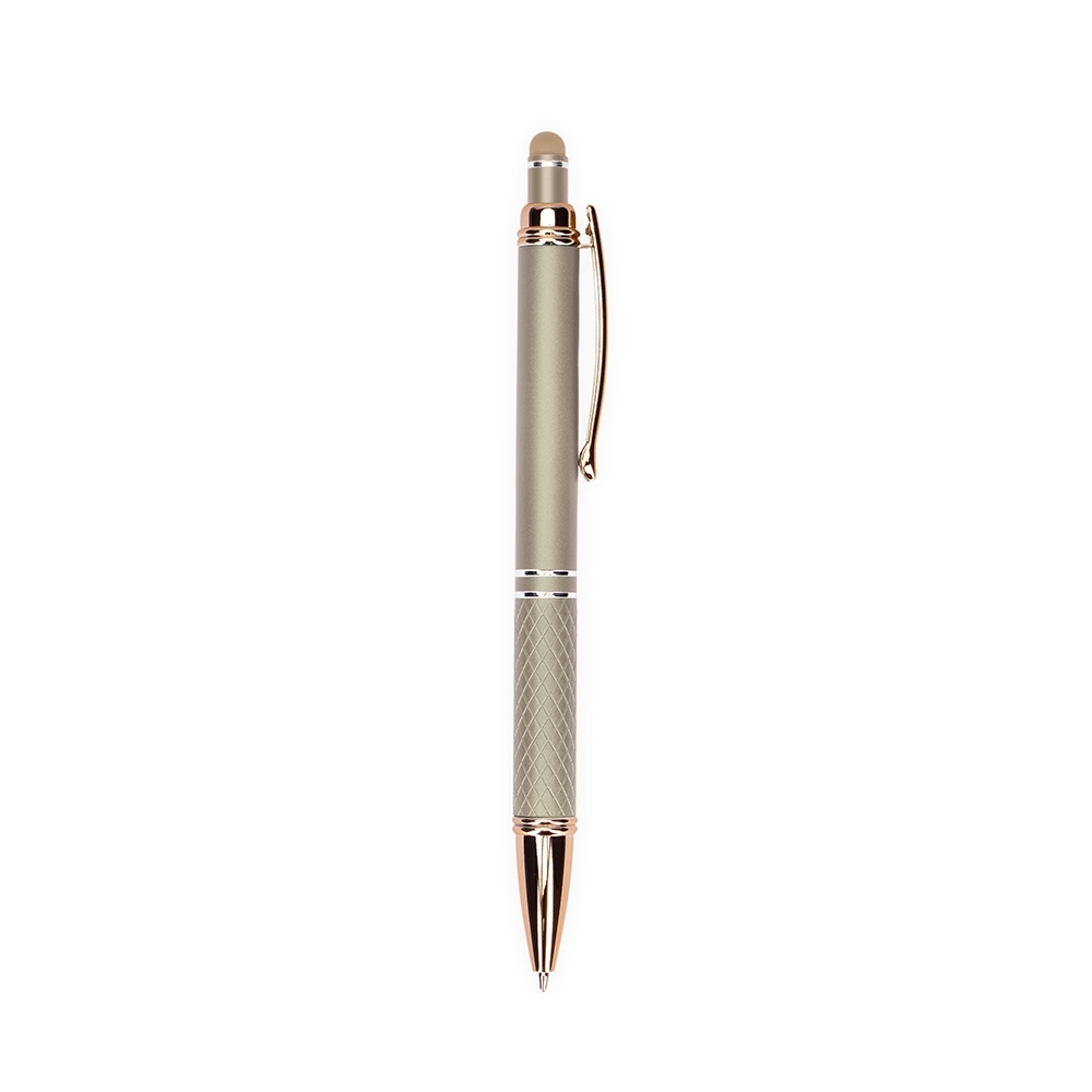 CANETA METAL TOUCH SPX-05020-CHA/COB NA COR BEGE