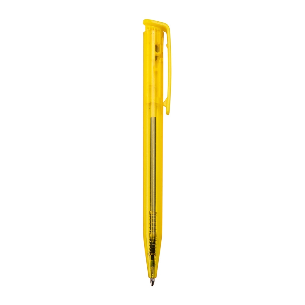 CANETA PLÁSTICA SPX-13630T-AMA NA COR AMARELO