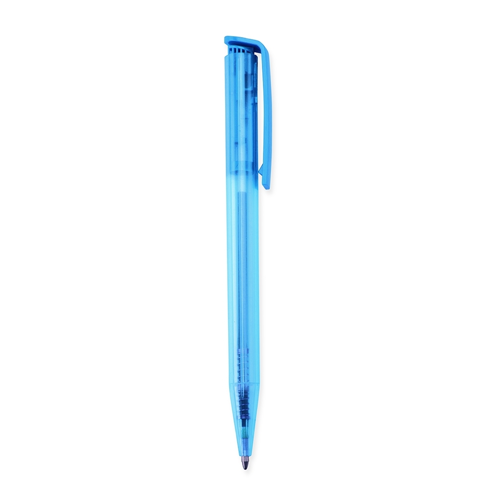 CANETA PLÁSTICA SPX-13630T-AZC NA COR AZUL