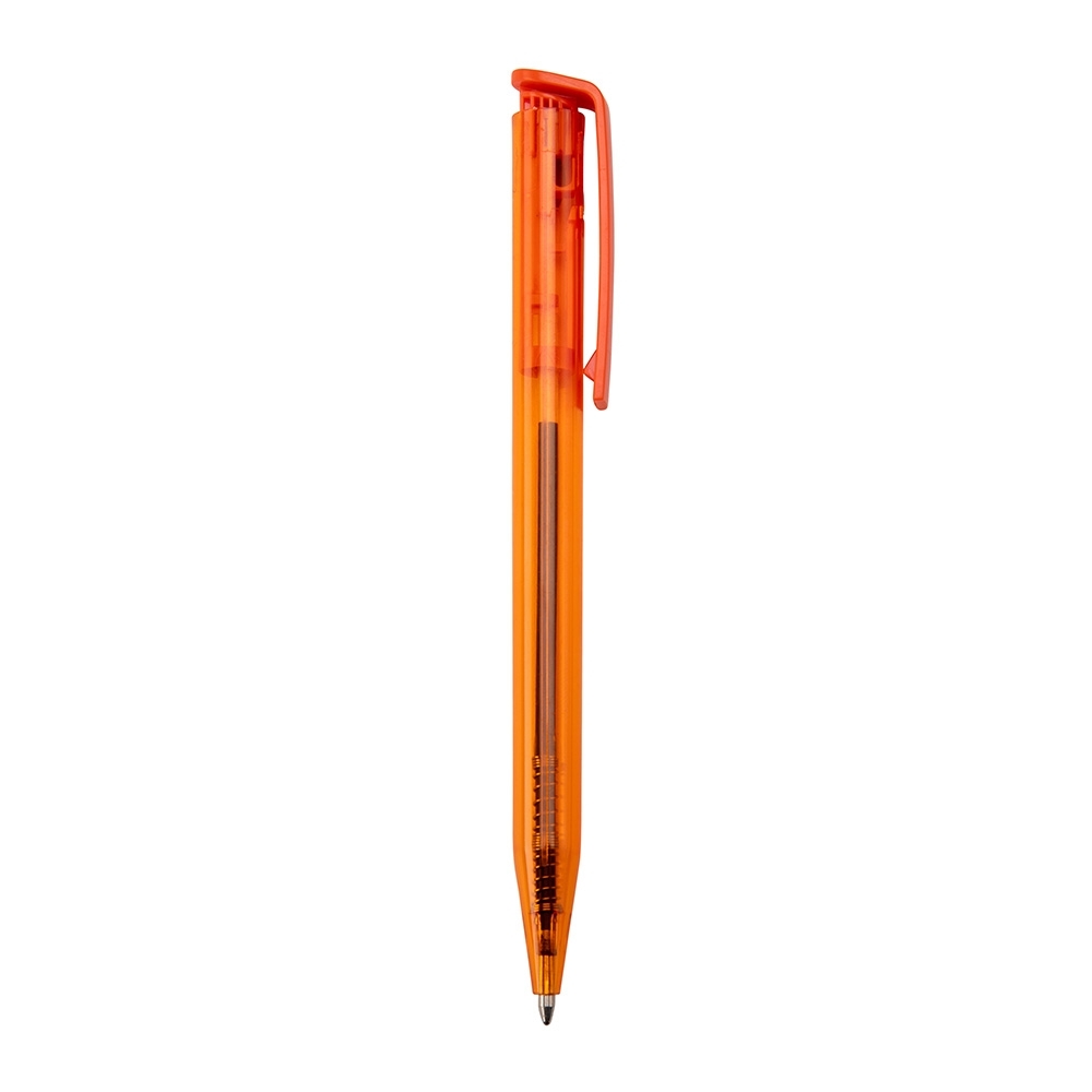 CANETA PLÁSTICA SPX-13630T-LAR NA COR LARANJA