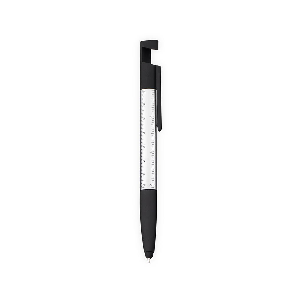 CANETA PLÁSTICA MULTIFUNÇÕES SPX-09173-PRA NA COR PRATA