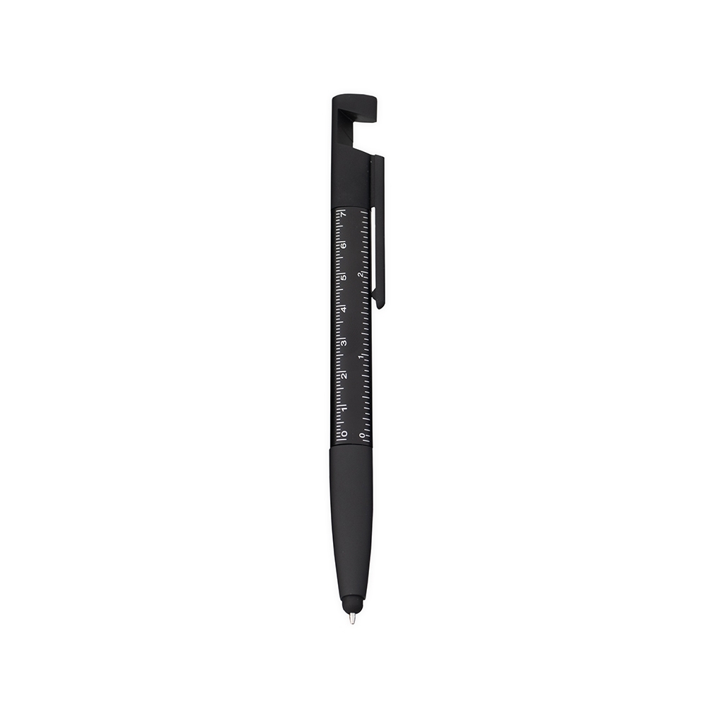 CANETA PLÁSTICA MULTIFUNÇÕES SPX-09173-PRE NA COR PRETO