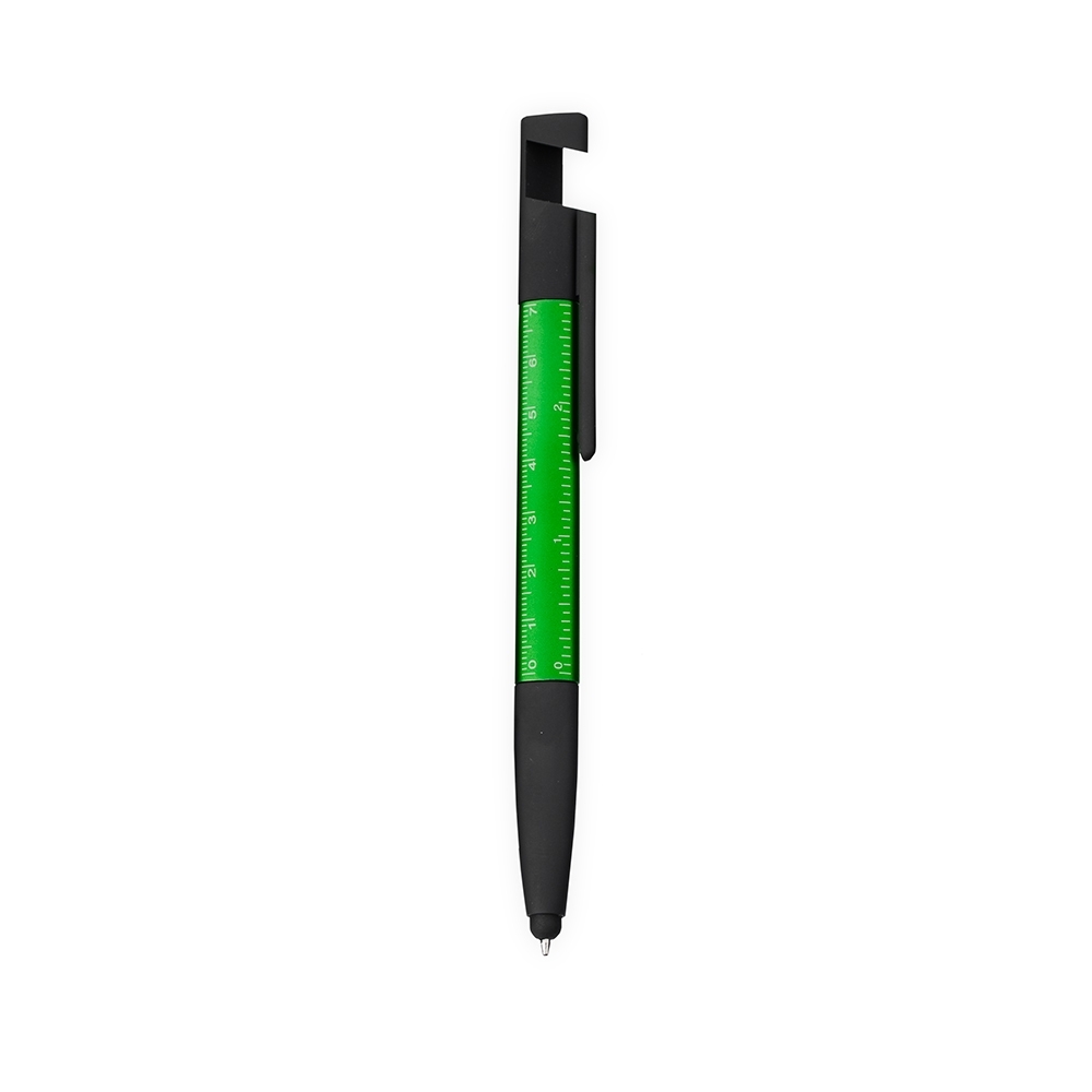 CANETA PLÁSTICA MULTIFUNÇÕES SPX-09173-VD NA COR VERDE