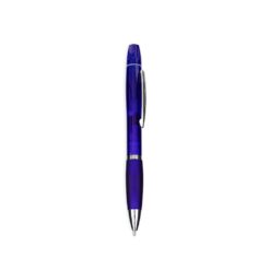 CANETA PLÁSTICA COM MARCA-TEXTO SPX-09112-AZU NA COR AZUL