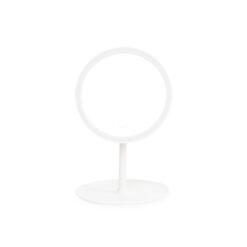 ESPELHO DE MESA PLÁSTICO COM LED SPX-18981A-BCO NA COR BRANCO