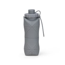 GARRAFA DOBRÁVEL SILICONE 600ML SPX-19170-CIN NA COR CINZA