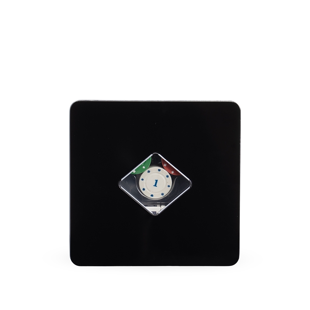 KIT POKER 100 FICHAS SPX-19054-PRE NA COR PRETO