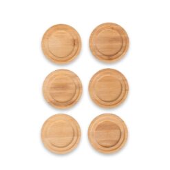 KIT PORTA-COPOS BAMBU 6 PEÇAS SPX-15289-BMB NA COR BAMBU