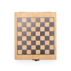KIT VINHO XADREZ 4 PEÇAS SPX-19118-BMB NA COR BAMBU