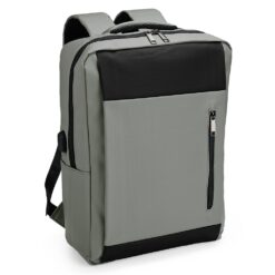 MOCHILA PU IMPERMEÁVEL ANTIFURTO 22L SPX-08156-CIN/PRE NA COR CINZA
