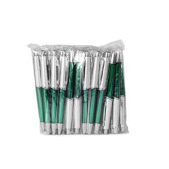 PACOTE C/ 50 PÇS CANETA PLÁSTICA SPX-P@00320-PRA/VD NA COR VERDE